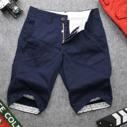 Quần short kaki nam xanh đen vải tốt, đẹp SG181 Saosaigon