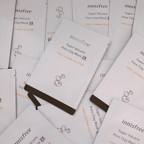 Sample 3ml Mặt Nạ Tro Nui Lửa Innisfree Super Volcanic Pore Clay Mask 2x Innisfreeclaymask3ml