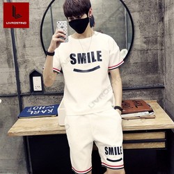 Bộ Quần Áo thun thể thao nam LRT - BTT - 204m năng động - Logo MĨM CƯỜI – LIVROSTINO