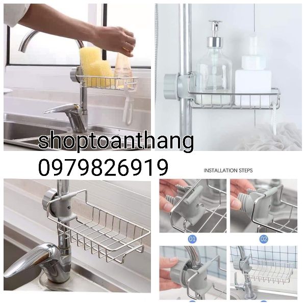 Hình ảnh GIỎ INOX ĐỂ BỒN RỬA BÁT