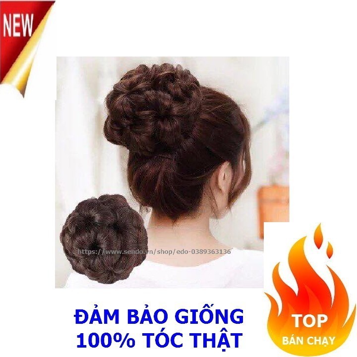 TÓC GIẢ BÚI TƠ NHẬT CAO CẤP DẠNG CẶP CÀI SANG TRỌNG CHO NGƯỜI TRUNG NIÊN LƠN TUỔI ĐI DỰ TIỆC