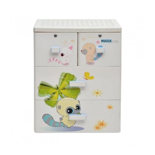 Tủ nhựa Song Long Panda 3 tầng, 4 ngăn