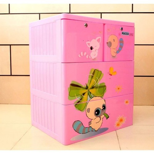 Tủ nhựa Song Long Panda 3 tầng, 4 ngăn