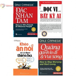 Combo đắc nhân tâm, đọc vị bất kì ai, quẳng gánh lo đi và vui sống, khéo ăn nói có được thiên hạ – v184