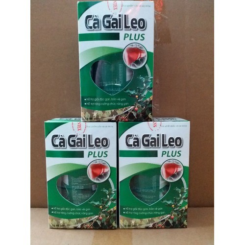 Bổ gan Cà gai leo Plus lọ 60v giải độc gan hạ men gan