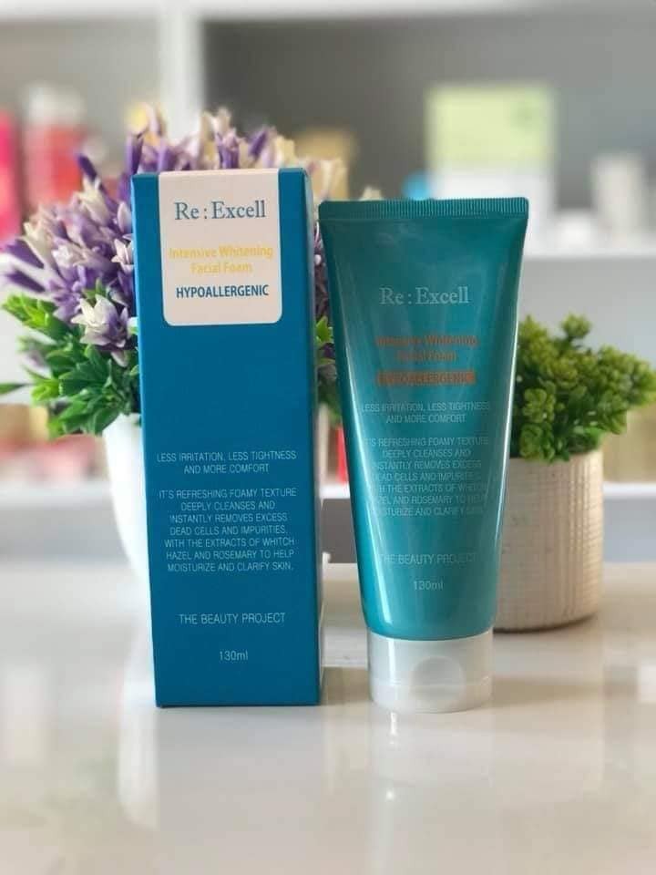 intensive whitening facial foam