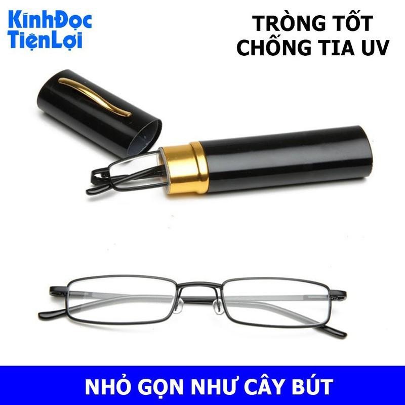 Kính lão Kính đọc sách như cây bút, có hộp đựng tiện lợi Màu ĐEN 4