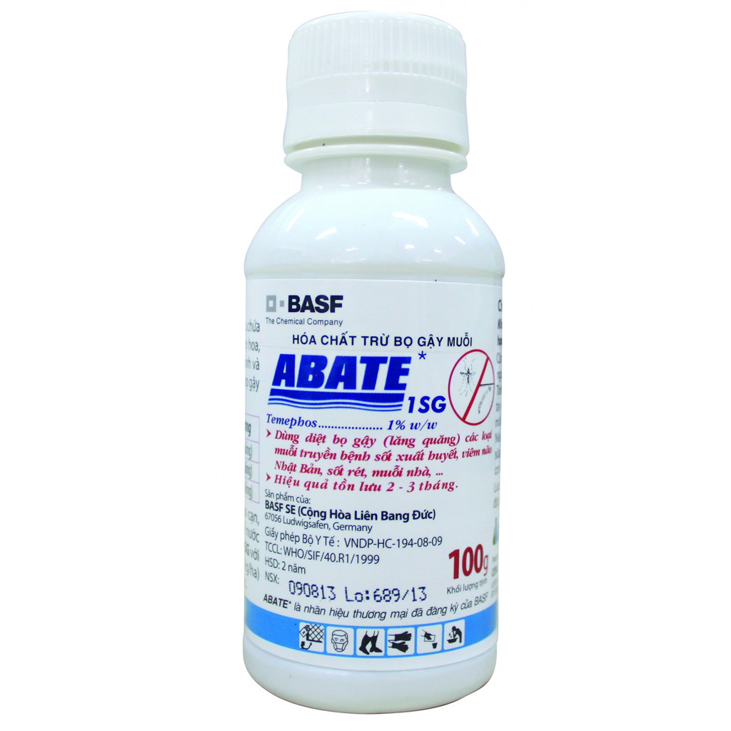 Thuốc diệt muỗi bọ gậy lăng quăng ABATE 1SG 100g - Abate, Abate, Abate, Abate