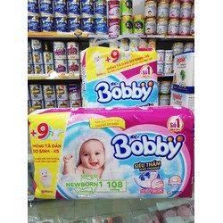 Miếng lót sơ sinh Bobby NB1-108 miếng lót trên miếng tả vải , tặng kèm 9 miếng giá không đổi Miếng lót sơ sinh Bobby NB1-108 miếng lót trên miếng tả vải , tặng kèm 9 miếng giá không đổi