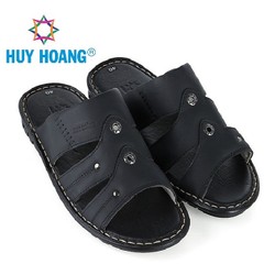 Dép nam màu 3 quai màu đen SH7778 Dép nam màu 3 quai màu đen SH7778