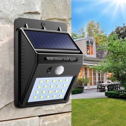 [miễn phí vận chuyển toàn quốc]-Đèn năng lượng solar powered Led wall Light chống trộm