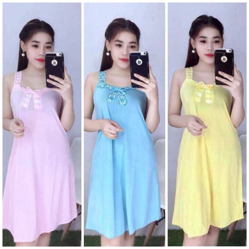 ĐẦM THUN LẠNH MẶC NHÀ CỰC MÁT