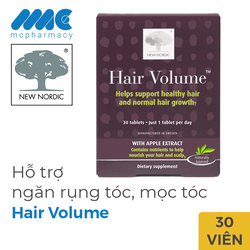 Viên uống giúp tóc chắc khỏe New Nordic Hair Volume 30 viên