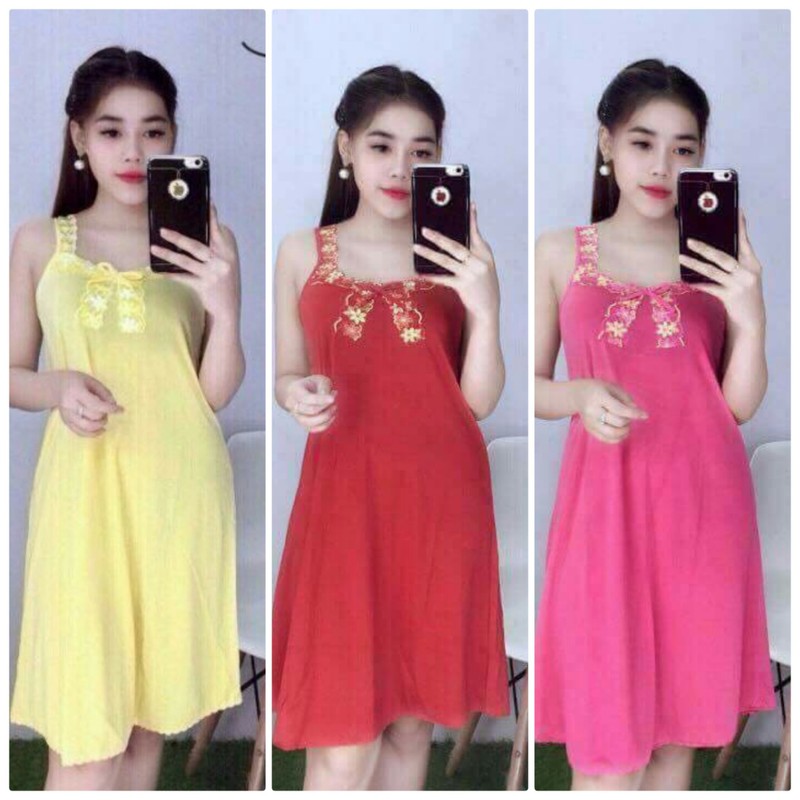 ĐẦM THUN LẠNH MẶC NHÀ CỰC MÁT