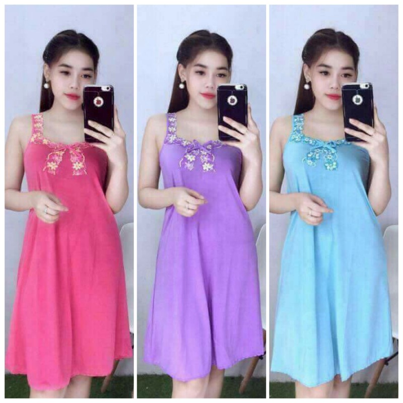 ĐẦM THUN LẠNH MẶC NHÀ CỰC MÁT