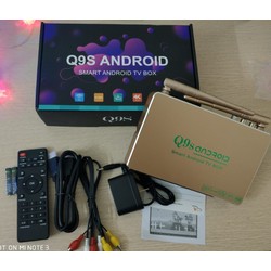 Đầu Android Tivi Box Q9s - 02 Anten chuẩn BẢO HÀNH 12 THÁNG