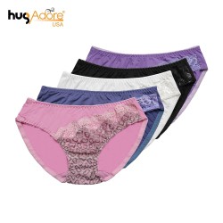 THƯƠNG HIỆU TỪ MỸ. HUGADORE USA. COMBO 4 QUẦN THUN LẠNH REN XÉO. MUA 3 COMBO-TẶNG 1 QUẦN REN