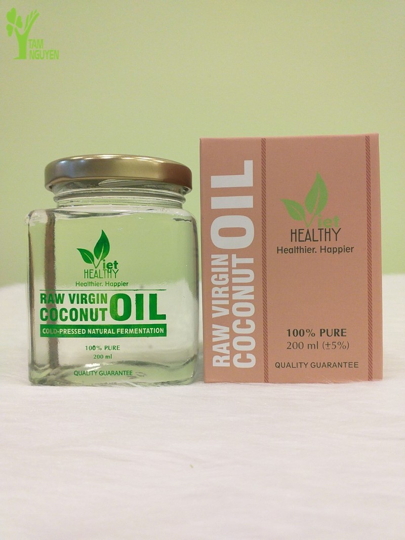 Dầu dừa tinh khiết lên men tươi lạnh Viet Healthy 200ml