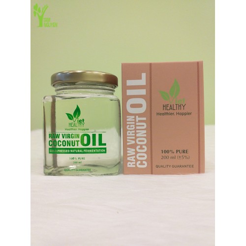 Dầu dừa tinh khiết lên men tươi lạnh Viet Healthy 200ml