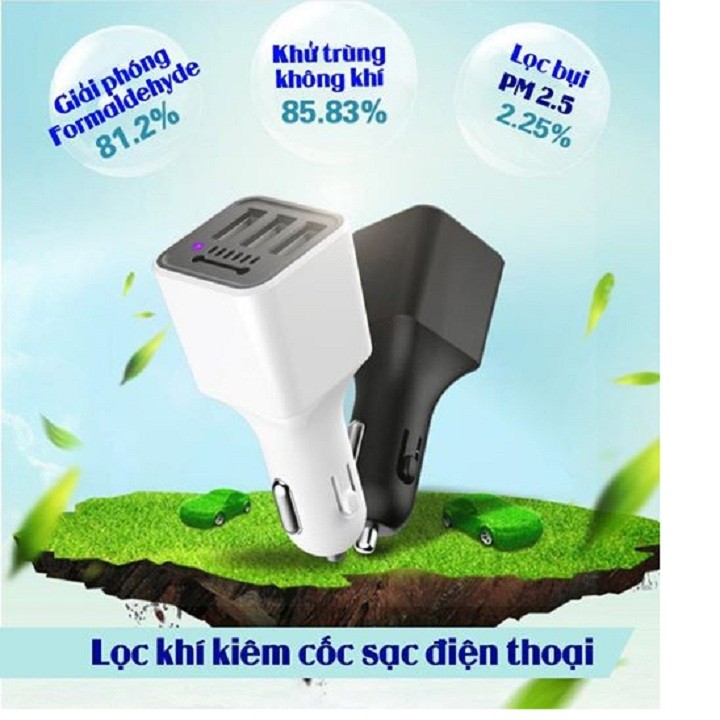 Hình ảnh Cốc sạc kiêm lọc không khí xe ô tô S80