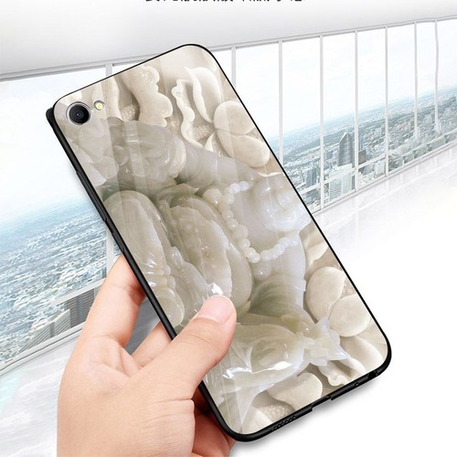 Ốp điện thoại kính cường lực cho máy Oppo A71 - thần tài kim MS TTKIM063
