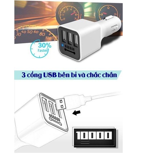 Hình ảnh Cốc sạc kiêm lọc không khí xe ô tô S80