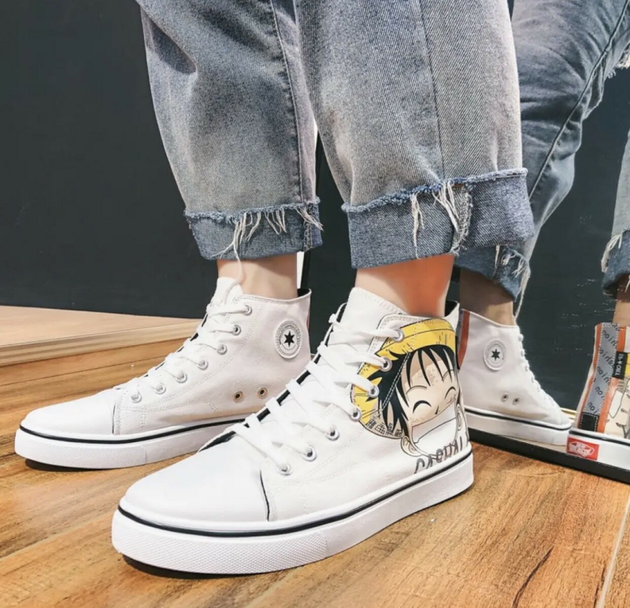 Giày bata cổ lửng siêu cute