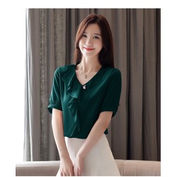 [CHO XEM HÀNG] Áo Kiểu Bèo Cổ Tim Tay Ngắn Phong Cách