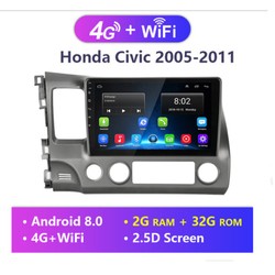 Màn hình 10 In xe Honda Civic 2005-2011 chạy Android Tiếng Việt WIFI + 4G RAM 2G ROM 32G