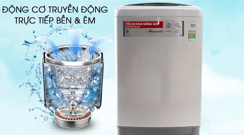 Động cơ truyền động trực tiếp - Máy giặt LG Inverter 11 kg T2311DSAL Động cơ truyền động trực tiếp - Máy giặt LG Inverter 11 kg T2311DSAL
