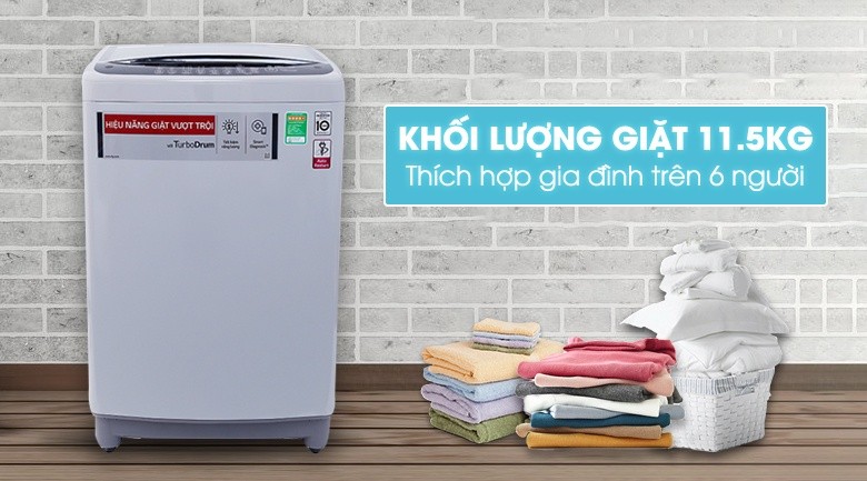 Máy giặt LG Inverter 11.5 kg T2351VSAM Máy giặt LG Inverter 11.5 kg T2351VSAM