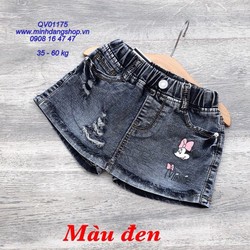 Quần váy jean thun hình Minie từ 35 - 60kg