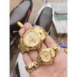 ĐỒNG HỒ ĐÔI NAM NỮ THỜI TRANG MẪU VÀNG SANG TRỌNG - ĐỒNG HỒ MẪU MỚI VỀ