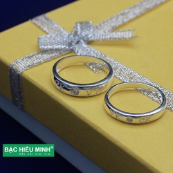 Nhẫn đôi Bạc Hiểu Minh NC515