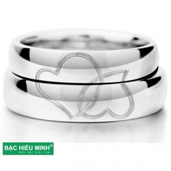 Nhẫn Đôi Bạc Hiểu Minh NC034