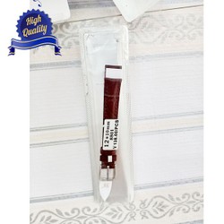 Dây da đồng hồ cao cấp aono cỡ 12mm màu nâu trơn SIÊU BỀN