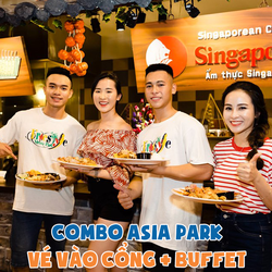 Vé Asia Park gồm vé vào cổng và buffet BBQ tối