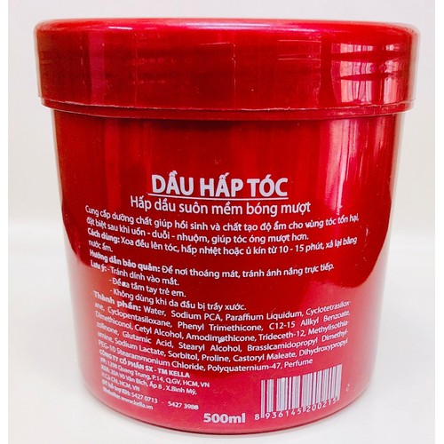 Kem Ủ Tóc Kella Dầu Hấp Tóc Kella 500ml ( tặng nón ủ tóc siêu xinh)