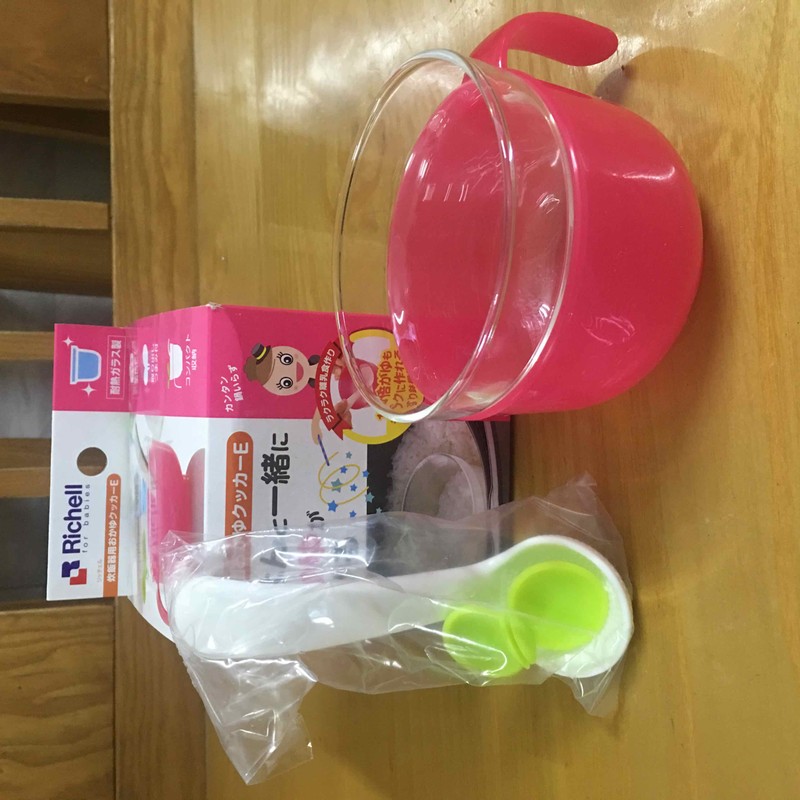 Cốc nấu cháo và cơm nát Richell 310ml cho bé yêu