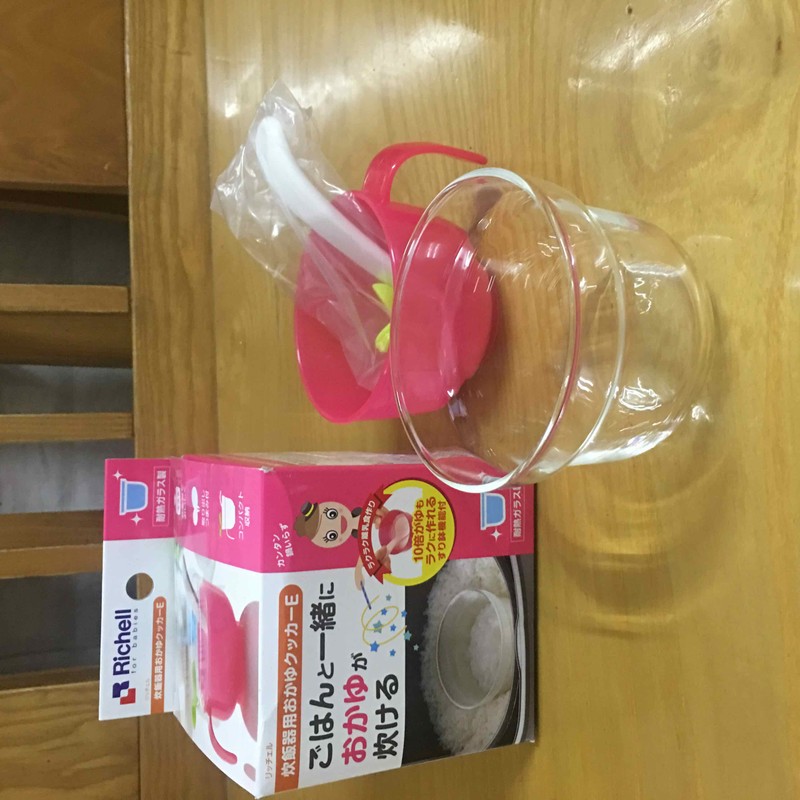 Cốc nấu cháo và cơm nát Richell 310ml cho bé yêu