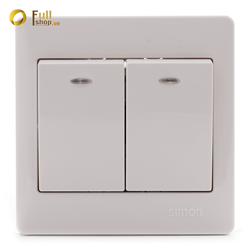 Bộ công tắc đôi hai chiều Simon 51022BD