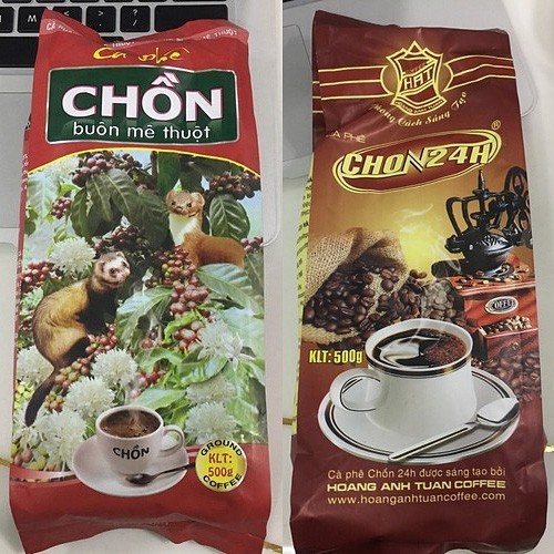 Combo 2 bịt cà phê pha phin truyền thống chồn 24h thượng hạng 1000gr
