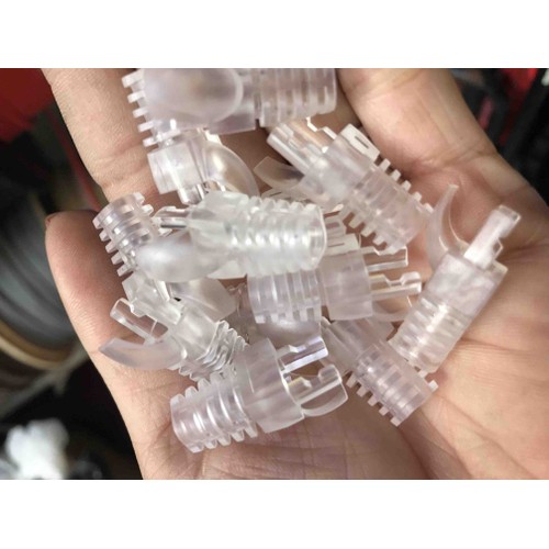 đầu bịt dây mạng cat5 trong suốt cao cấp 100 chiếc