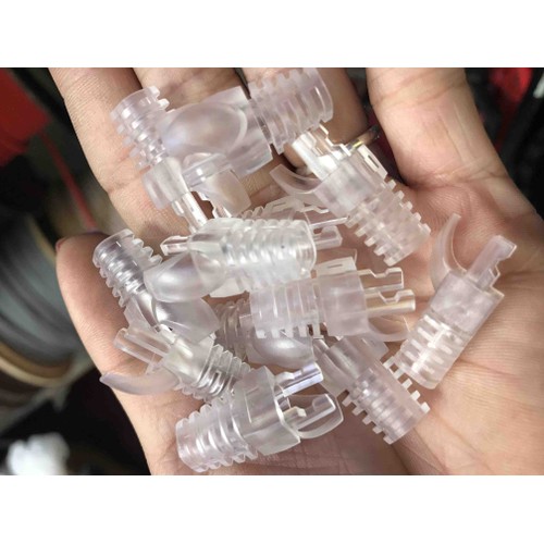 đầu bịt dây mạng cat5 trong suốt cao cấp 100 chiếc