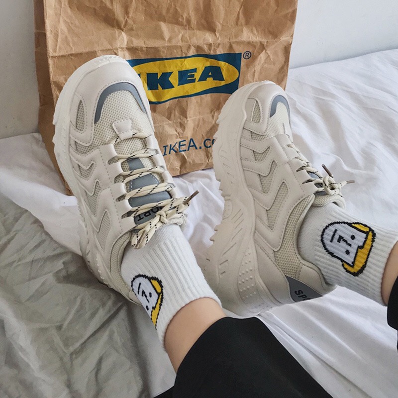 Giày sneaker nữ đế thô siêu chất