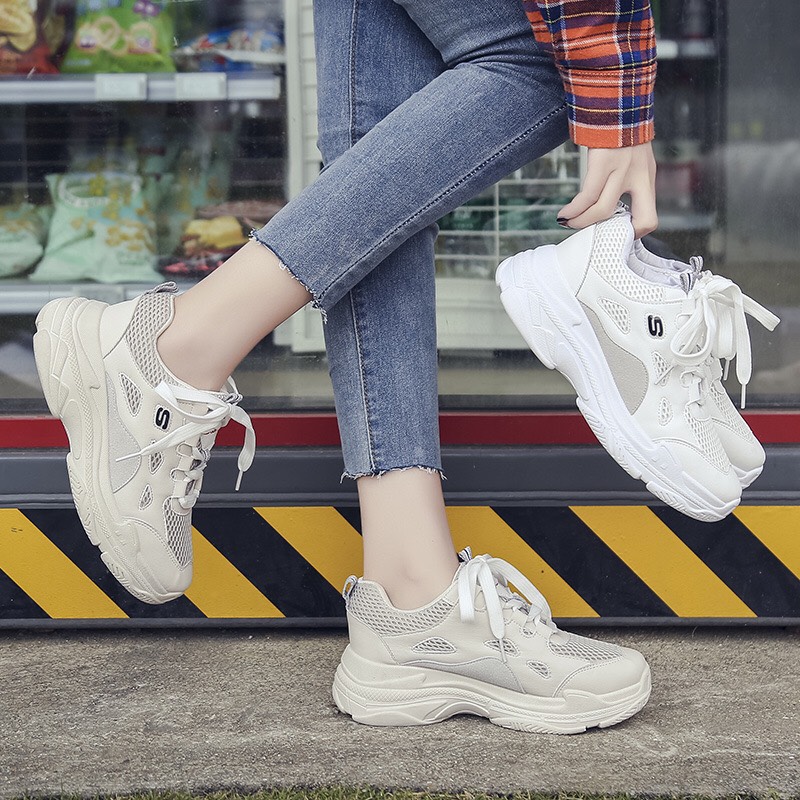 Giày sneaker nữ đế thô siêu chất