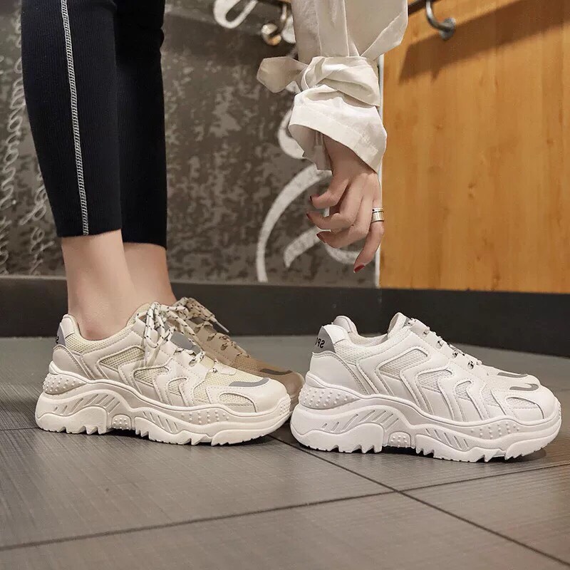 Giày sneaker nữ đế thô siêu chất