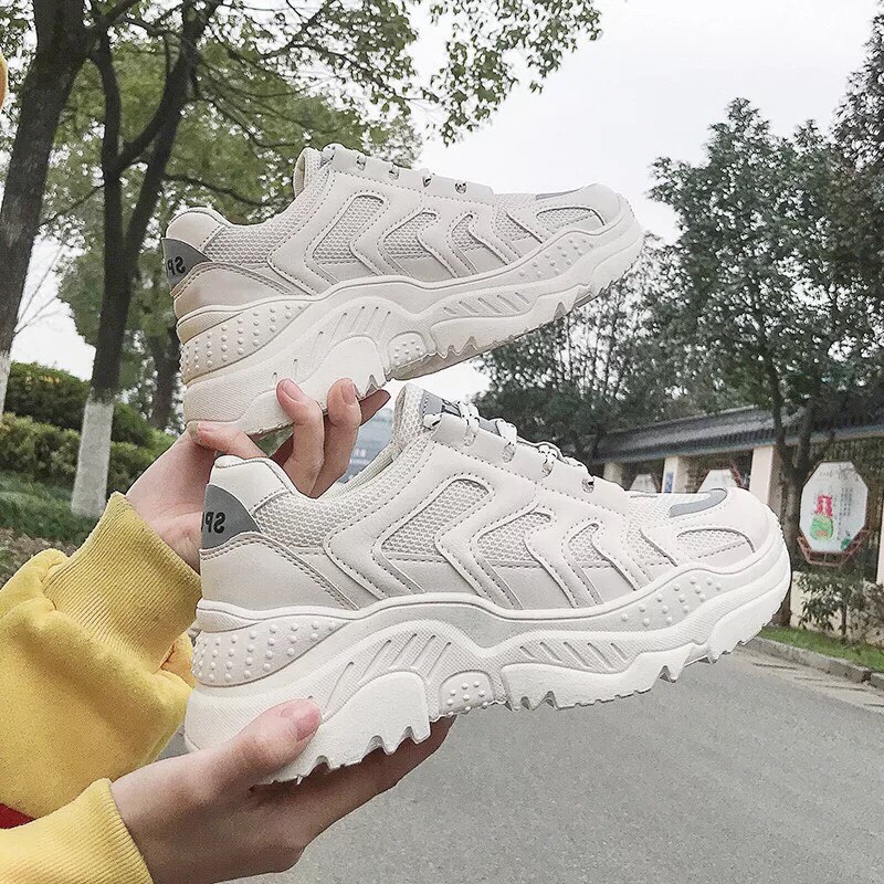 Giày sneaker nữ đế thô siêu chất