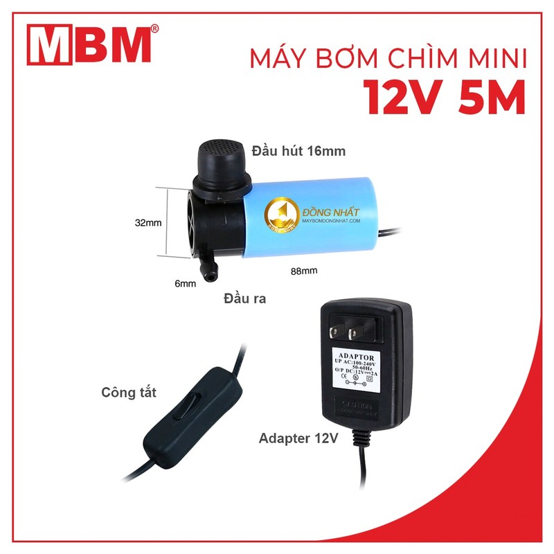 Máy bơm chìm mini 12V 30W 5M, máy bơm nước thả chìm, máy bơm chìm giá rẻ, máy bơm chìm hút nước, máy bơm chìm dùng năng lượng mặt trời - MÁY BƠM TIỆN LỢI