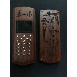 Điện thoại vỏ gỗ nokia 110i mẫu cha mẹ